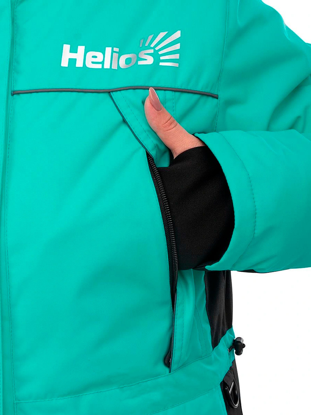 Костюм зимний Helios ZABAVA 8/8 К, AQUA GREEN/BLACK, размер 4XL (T-ZA-4XL-56-170-AG)