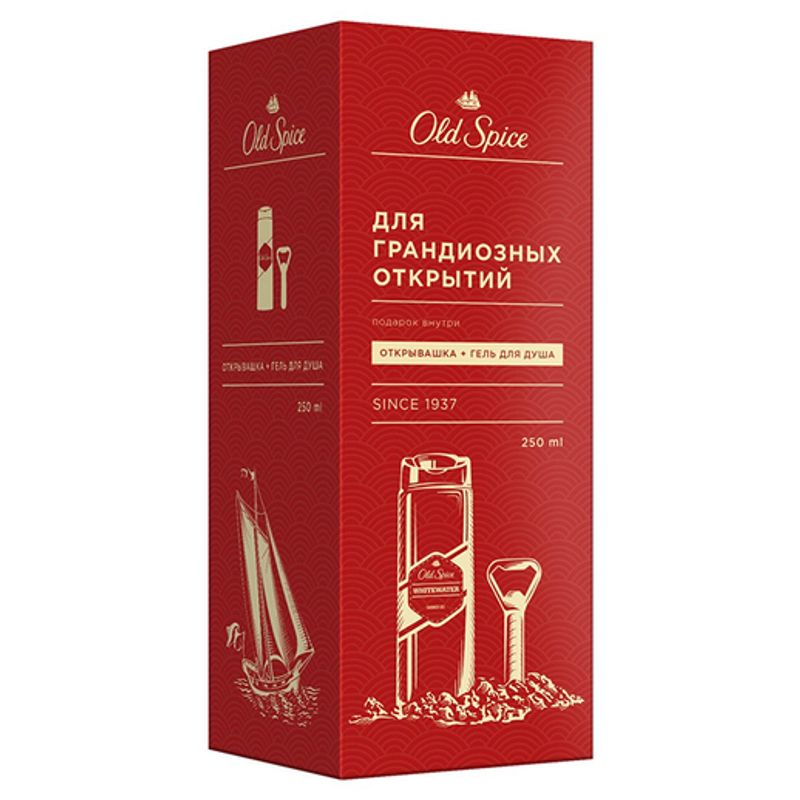 Набор Old Spice гель для душа Whitewater+ открывашка 250 мл 1 шт