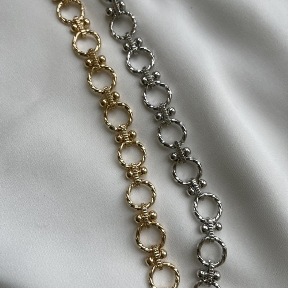 27062-з Цепь "Римини", звено 27*12 мм, позолота