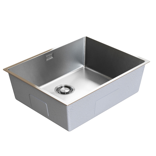 Мойка подст.монтаж 53х43 (3,0) вып 3 1/2  MIXLINE PRO 22см с сифоном (сатин НАНО декор)