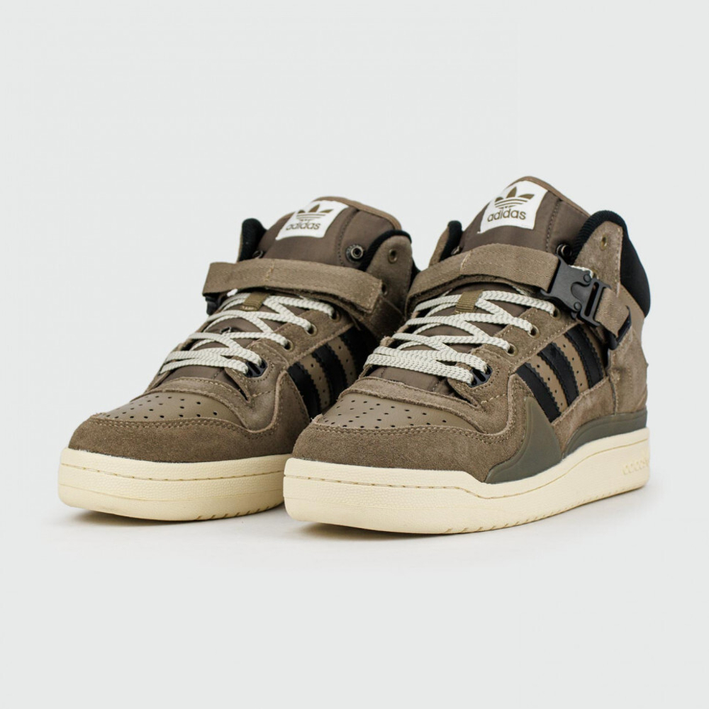 кроссовки Adidas Forum Mid x Bad Bunny Brown / White Winter