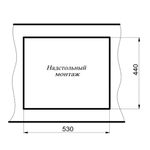 Мойка для кухни MILACIO Leon 55 Cuarzo MC.77083, серый металлик