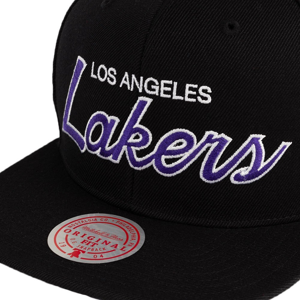 Кепка Mitchell&Ness NBA Team Script 2.0 Snapback Los Angeles Lakers Cap Black