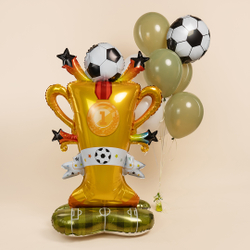 Шар 3D (59''/150 см) Фигура на подставке, Кубок Чемпиона, Футбол, 1 шт.