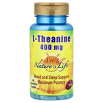 Nature's Life, L-теанин, 60 вегетарианских капсул