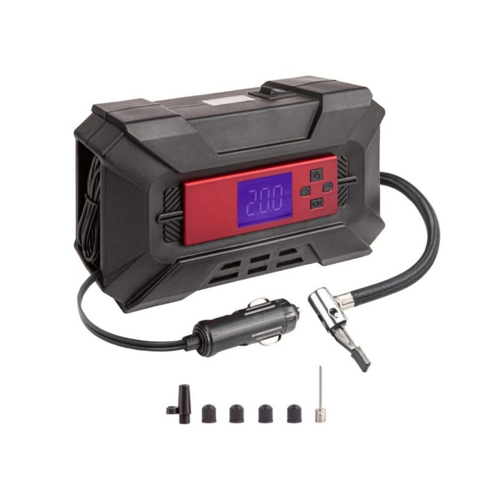 Компрессор автомобильный DSV Smart, 30 л/мин, 12 В, цифр маном,диспл Softtach,LEDфонарь, 218200