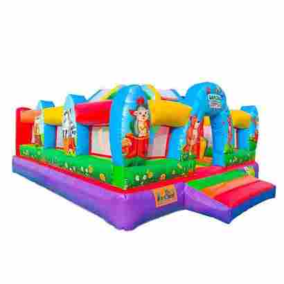 Коммерческий надувной батут «Царство зверей 2», 5x5x2.8 м.