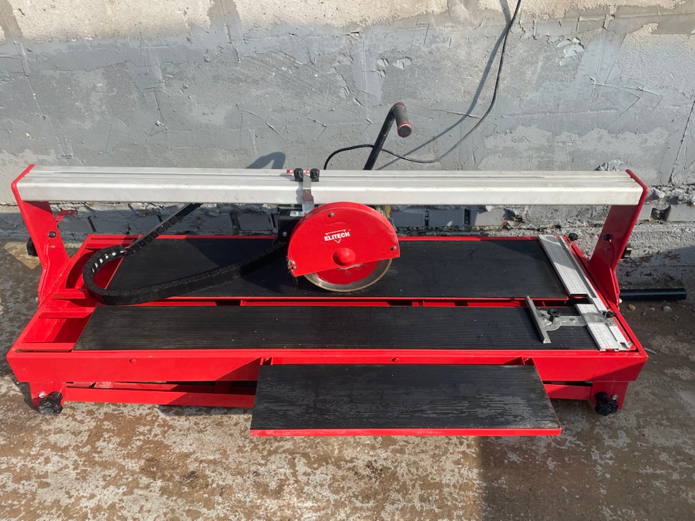 Плиткорез электрический ELITECH ПЭ 1200/120 Р, 1200 мм, б/у