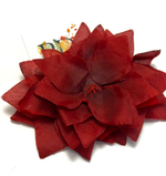 Заколка-автомат Pankigno Design с цветами 6 см