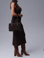 Замшевая сумка DBR 31333 темно-коричневый велюр