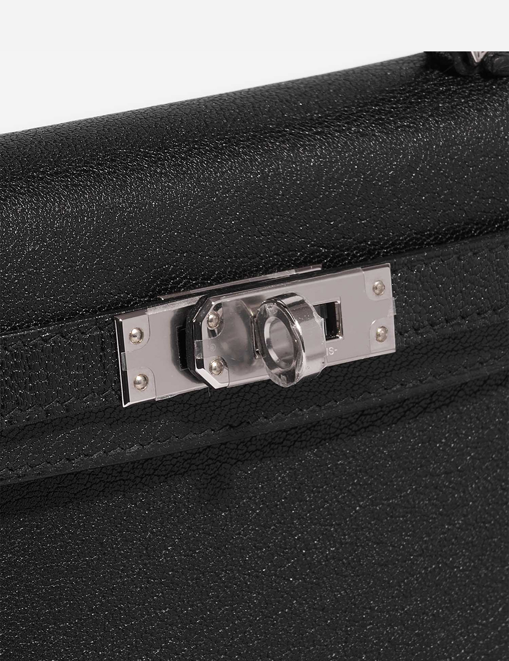 Сумка Hermes Chèvre Chamkila Mini Kelly 20 Palladium Hardware "Black"