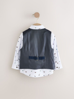 Комплект из трех предметов для мальчика Next AJ0-443, Темно-синий, Белый