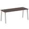 Metal System Стол письменный на А-образном м/к БА.СП-5 Венге Цаво/Металл Серый 1800*720*750