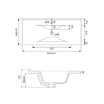 Умывальник мебельный IDDIS Optima Home 100 см, 013,  0131000i28