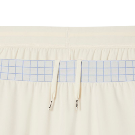 Мужские теннисные шорты Lacoste Ultra Dry Stretch - ecru white
