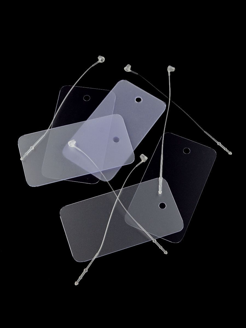 *Набор бирок с биркодержателями пластик прозрачный