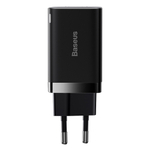 Зарядное устройство Baseus Super Si Pro Quick Charger C+U 30W - Black