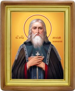 Мефодий Пешношский преподобный игумен. Икона на холсте.