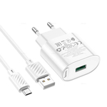 Зарядное устройство на Micro-USB Hoco C109A QC3.0 (white)