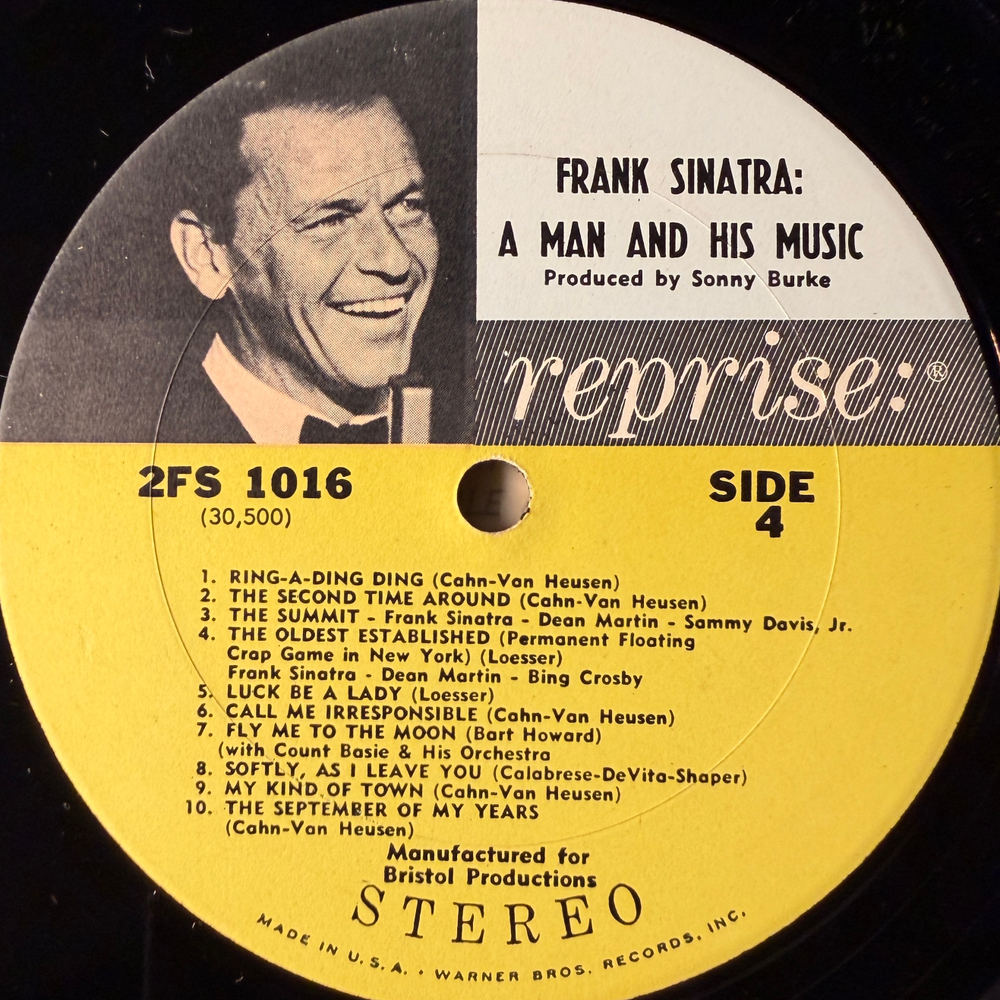 Frank Sinatra ‎– A Man And His Music 2LP (США 1965г.)