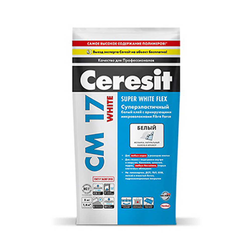 Клей универсальный высокоэластичный Ceresit CM 17 5 кг