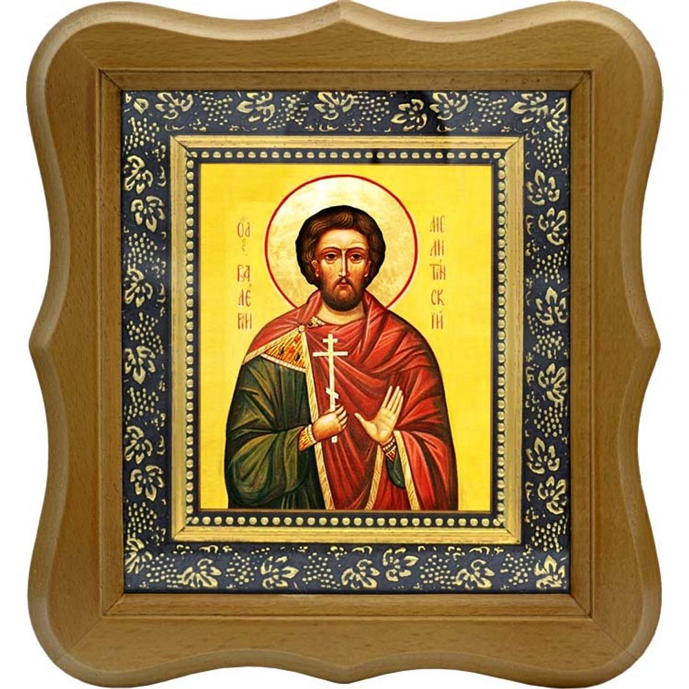 Валерий Мелитинский Святой мученик. Икона на холсте.