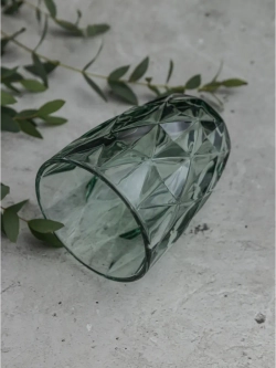 Набор стакан-тумблер для виски, 260 мл. 6 шт. Зеленые