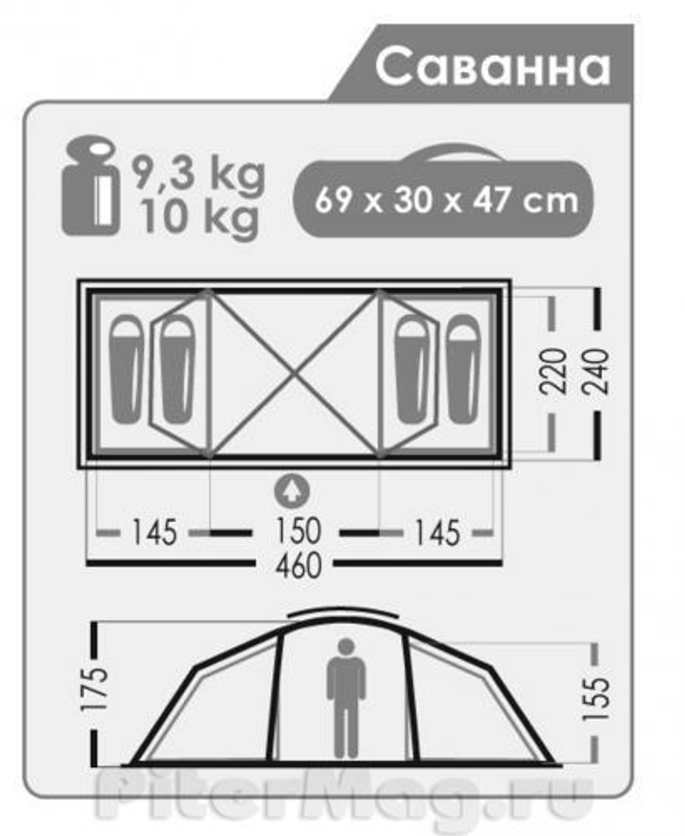 Палатка Normal Саванна