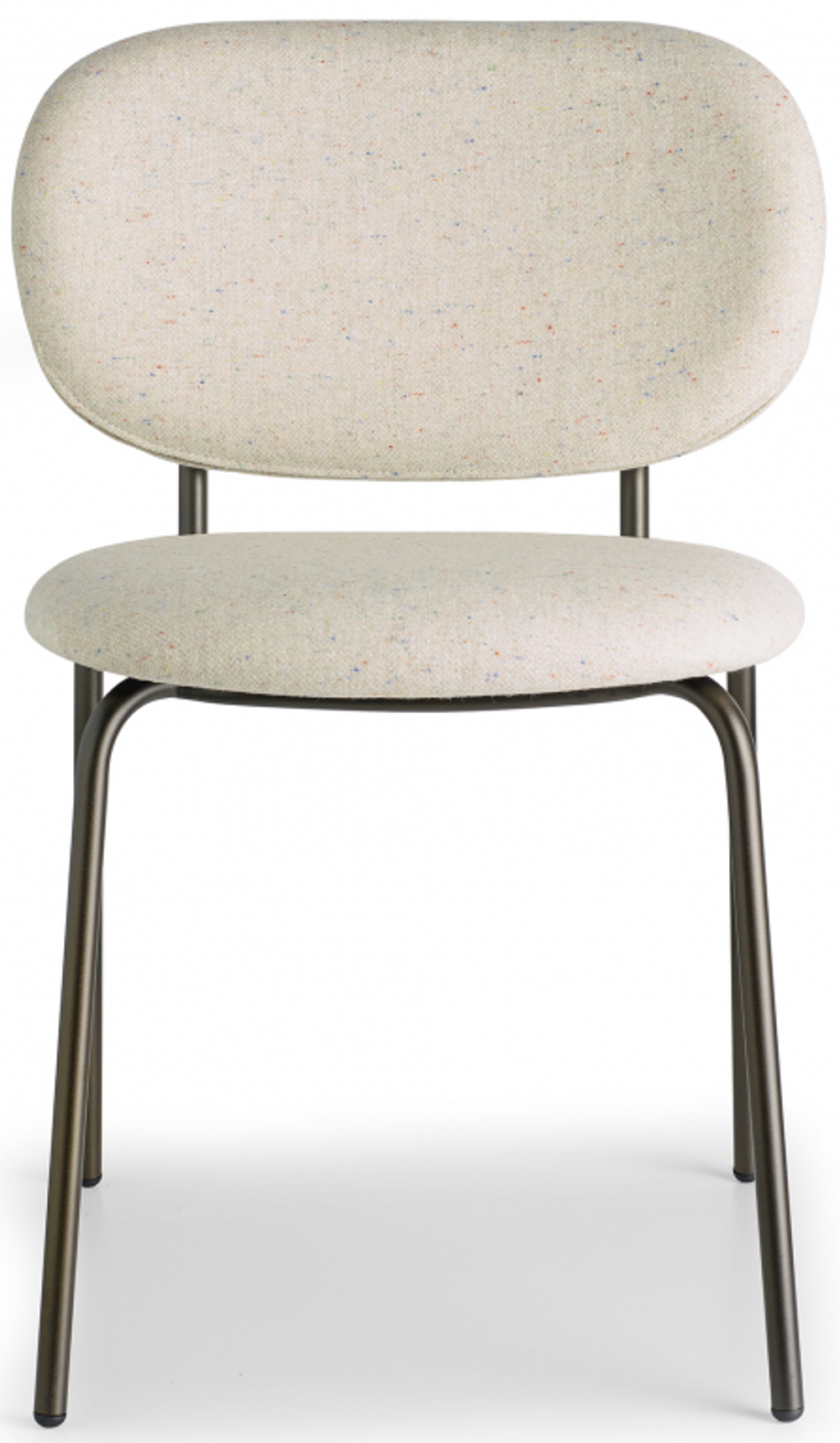 Стул металлический c обивкой Scab Design Si-Si Bold, бронзовый, белый