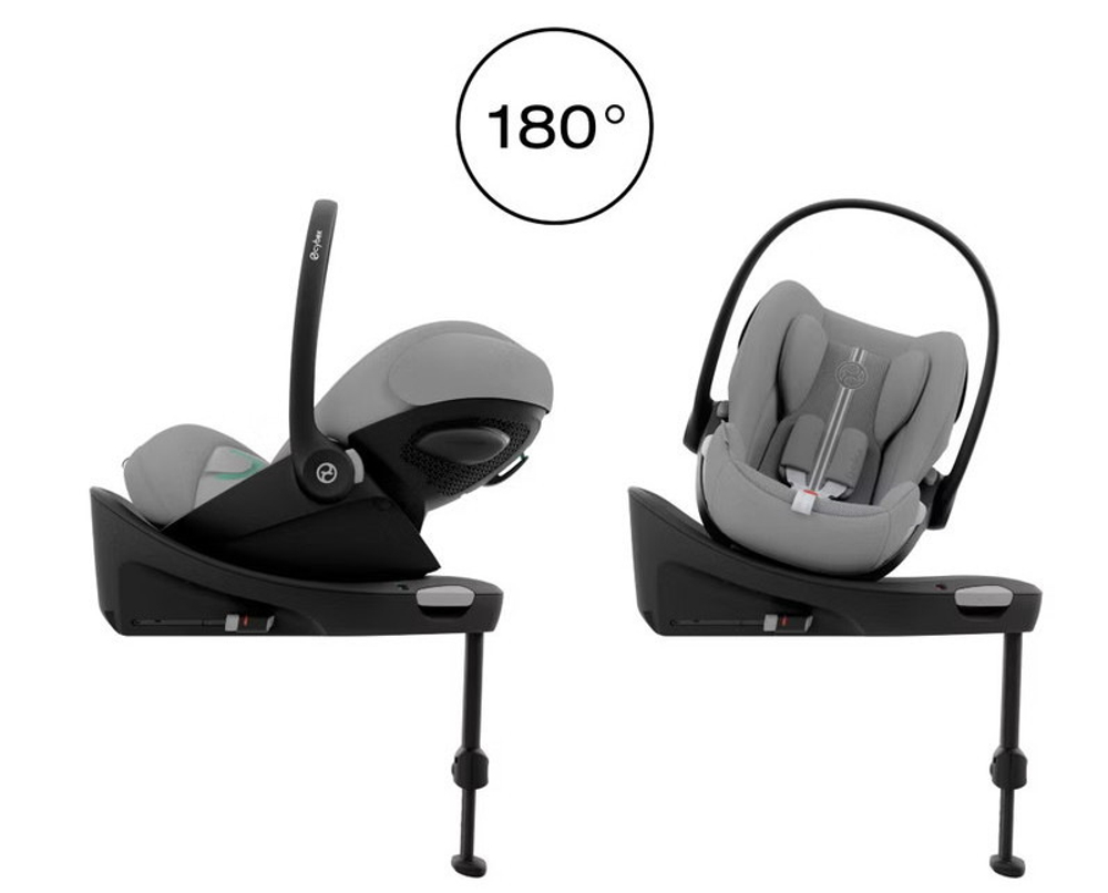 Коляска Cybex Balios S Lux BLK complete Cloud G Stone Grey Plus Base G 4 в 1 Moon Black с дождевиками