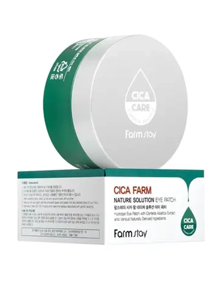 FARMSTAY - ПАТЧИ ГИДРОГЕЛЕВЫЕ ДЛЯ ЛИЦА С ЭКСТАРКТОМ ЦЕНТЕЛЛЫ CICA FARM NATURE SOLUTION EYE PATCH, 90 МЛ