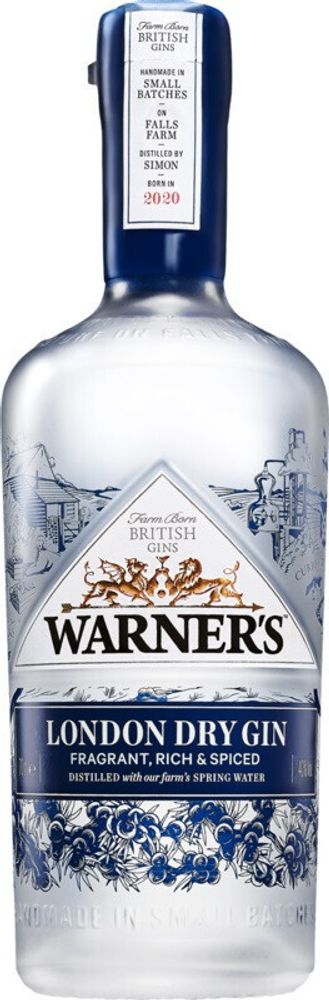 Джин Warner&#39;s London Dry Gin, 0.7 л