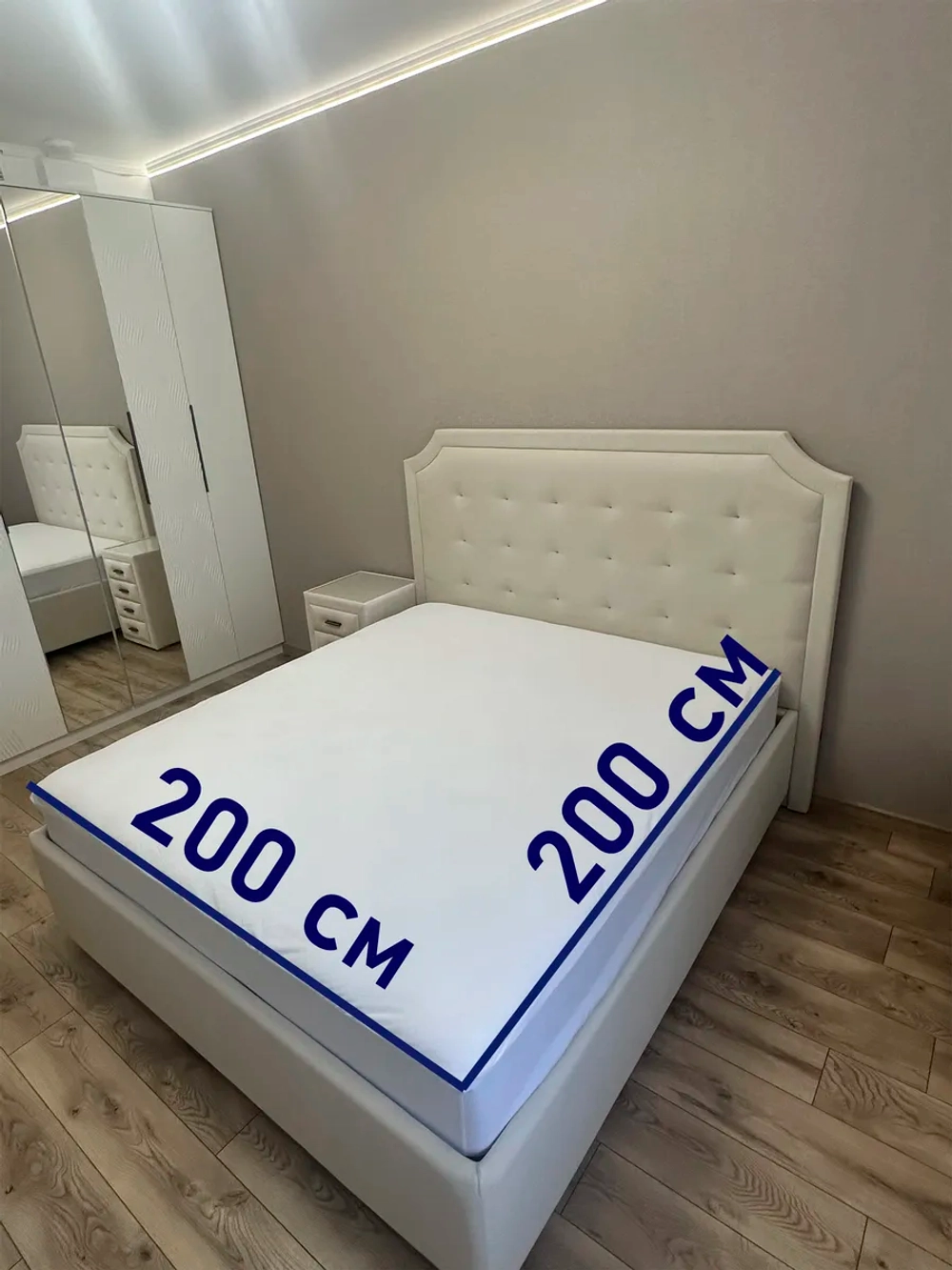 Наматрасник 200х200 непромокаемый махровый на резинке