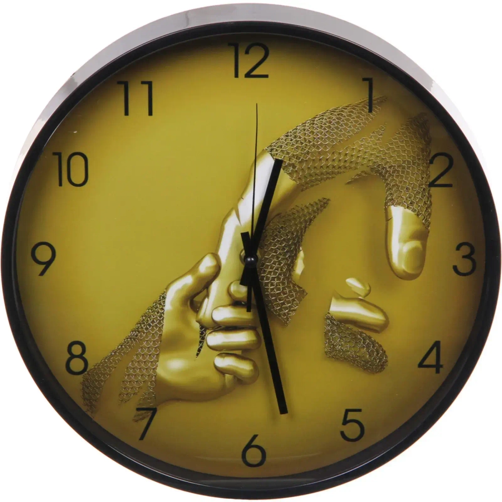 Часы настенные + пано 2шт «HOME STYLE» Любовь, черный корпус