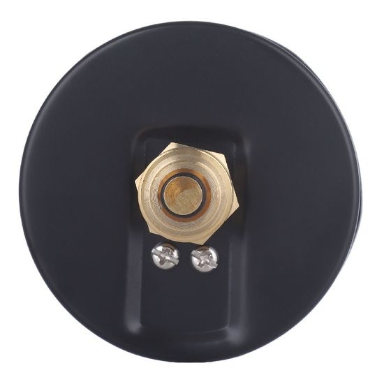 Термоманометр аксиальный Rommer 1/2", 10 бар, +120°С, 80 мм с запорным клапаном (RIM-0005-801015)