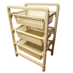 Этажерка 3 ящика цвет кремовый Б01.050.00СБ\-00-09-1015