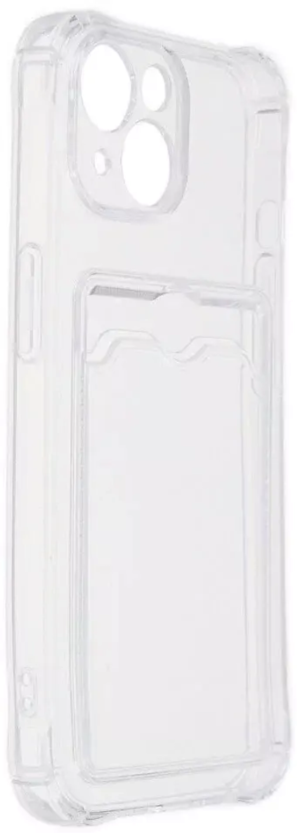 Накладка Apple iPhone 14 прозрачный защита камеры Zibelino Silicone Card Holder