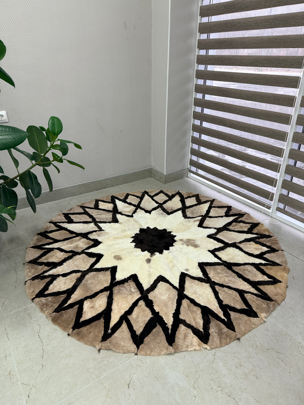 Ковер шкура натуральная овчина меховой