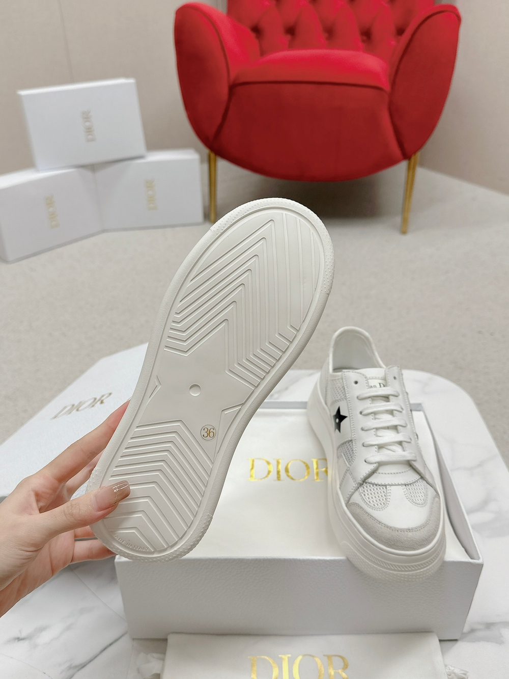 Christian Dior Star Platform Sneaker