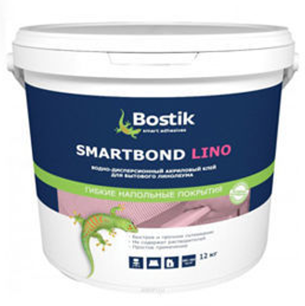 Клей для напольных покрытий Bostik SmartBond Lino 12 кг.