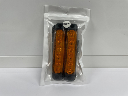24V / Указатель габаритов, оранжевый, 24 вольта, светодиодный (2 шт. / комплект)