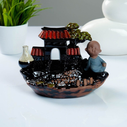 Комплект подставка Китайский сад +благовония, аромат лаванды, 12 × 18 × 13 см