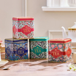 New English Teas Набор чая в пакетиках Tapestry Square Tea Tin Set, 128шт