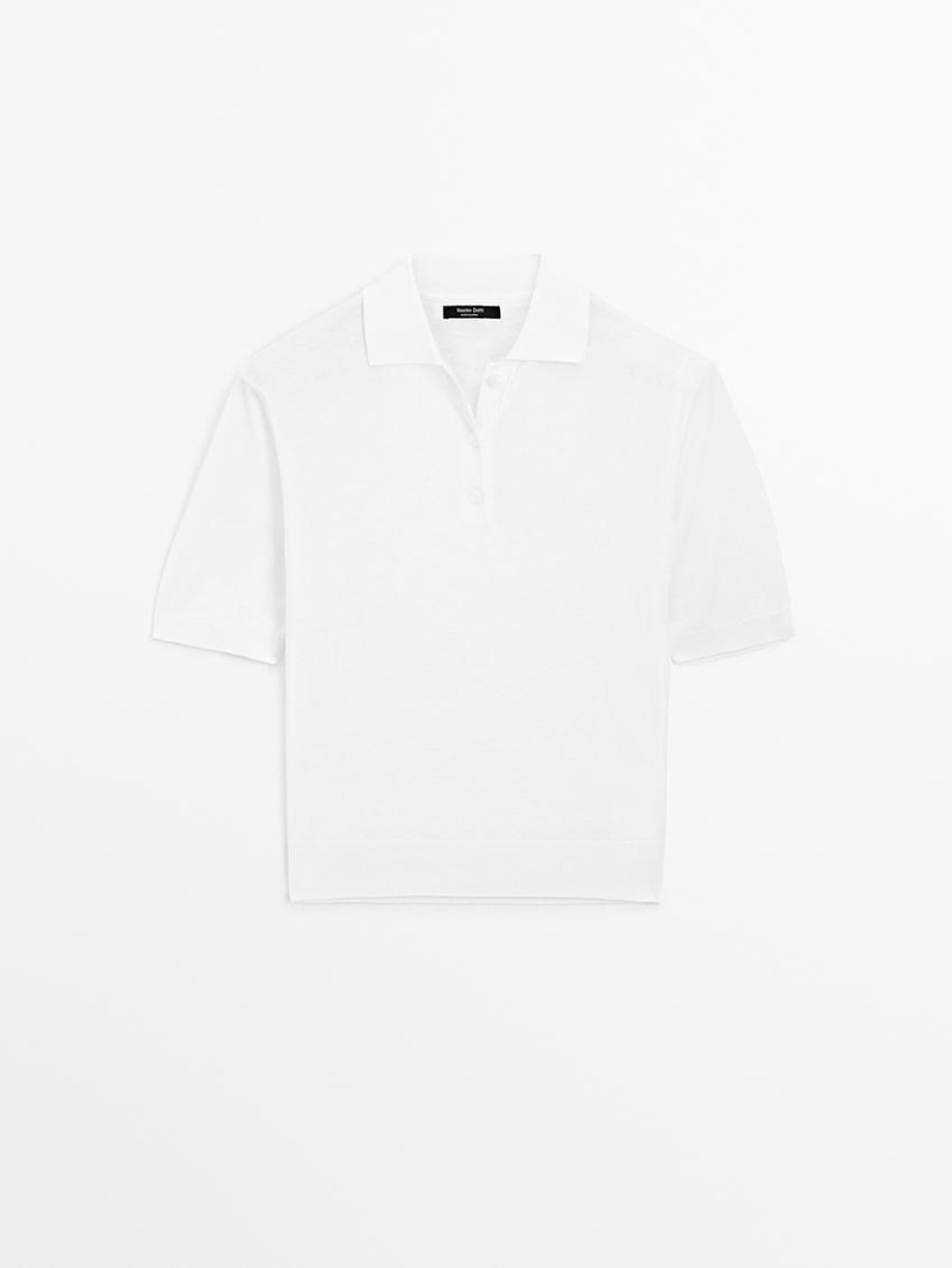 Massimo Dutti Футболка с воротником поло, белый