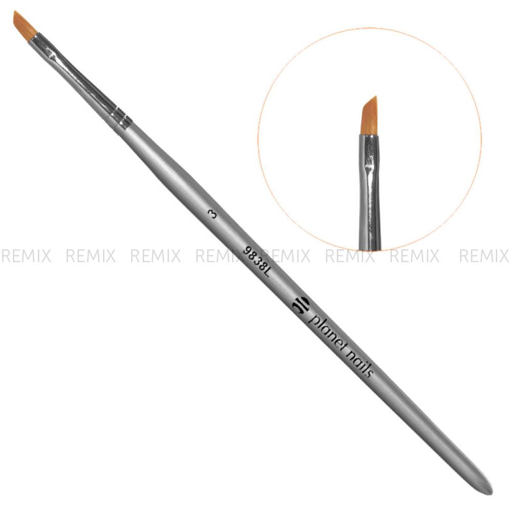 Planet Nails Кисть для французского маникюра 30019 (скошенная №3)