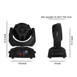 Вращающаяся голова Led Wash zoom 36*18w (RGBWA+UV, кнопки)