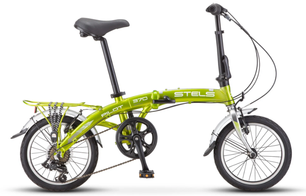 Велосипед 16" STELS Pilot-370 р.10.5" зеленый