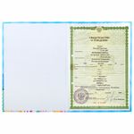 Папка адресная ламинированная "СВИДЕТЕЛЬСТВО О РОЖДЕНИИ", А4, для мальчика, STAFF "Profit", 129588