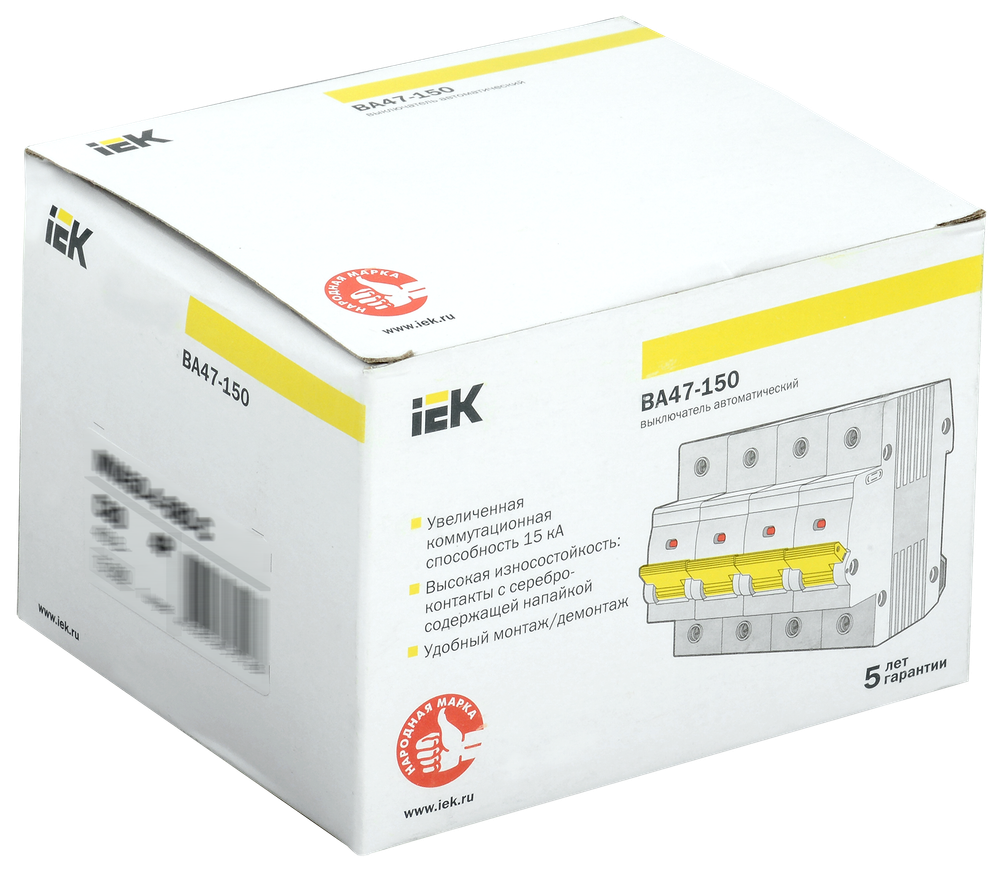 KARAT Автоматический выключатель ВА47-150 4P C 63А 15кА IEK