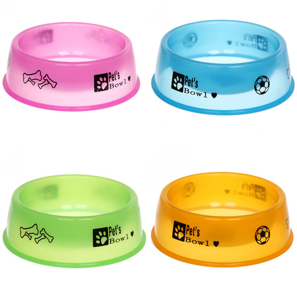 Миска пластиковая «Паппи» 18*6см цвет микс